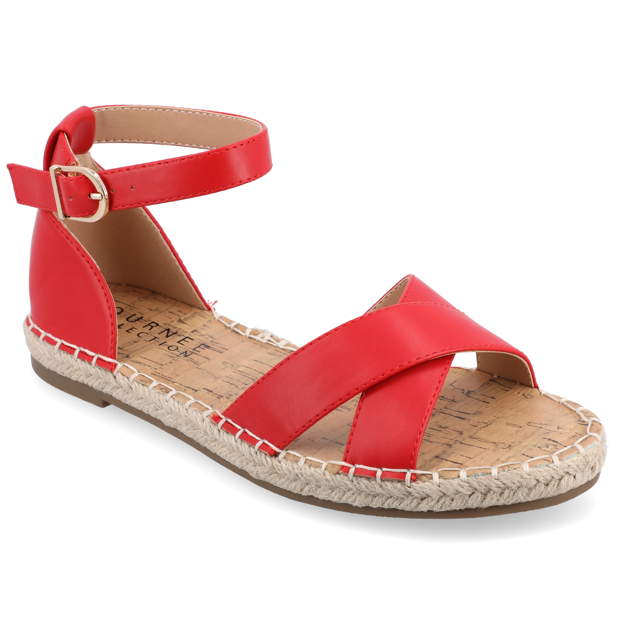 Journee Womens Lyddia Espadrille Flat Sandals, Widths Available