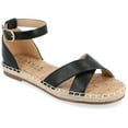 thumbnail image 1 of Journee Womens Lyddia Espadrille Flat Sandals, Widths Available, 1 of 10