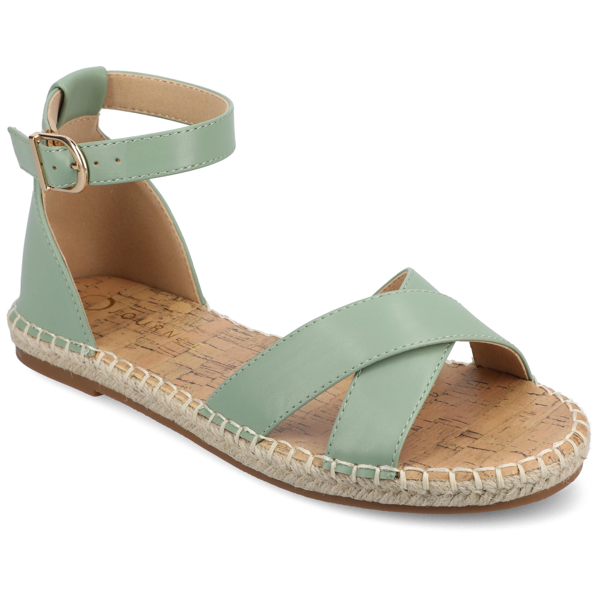 Journee Womens Lyddia Espadrille Flat Sandals, Widths Available