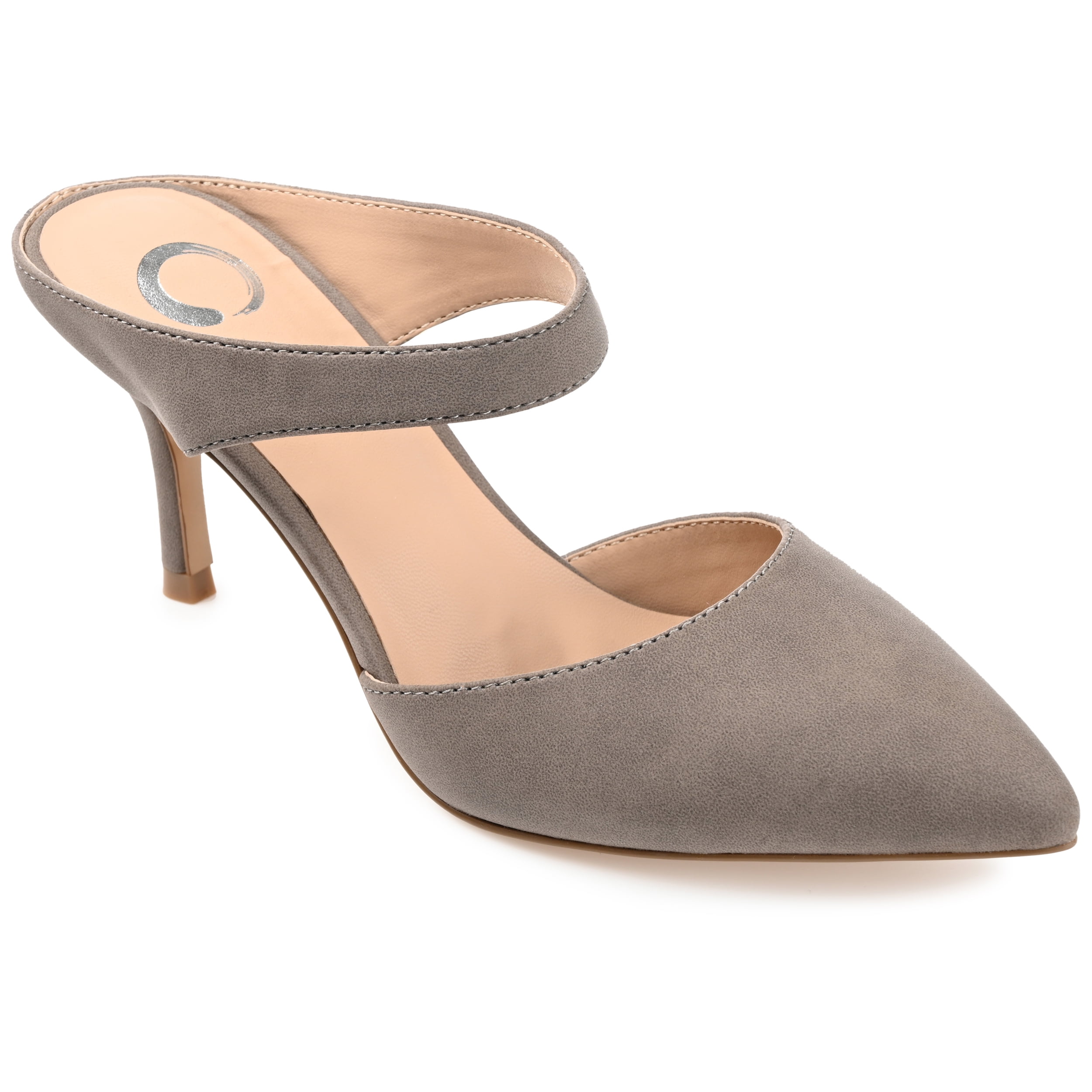 Journee Womens Maevali Mules Mid Stiletto Pointed Toe Pumps