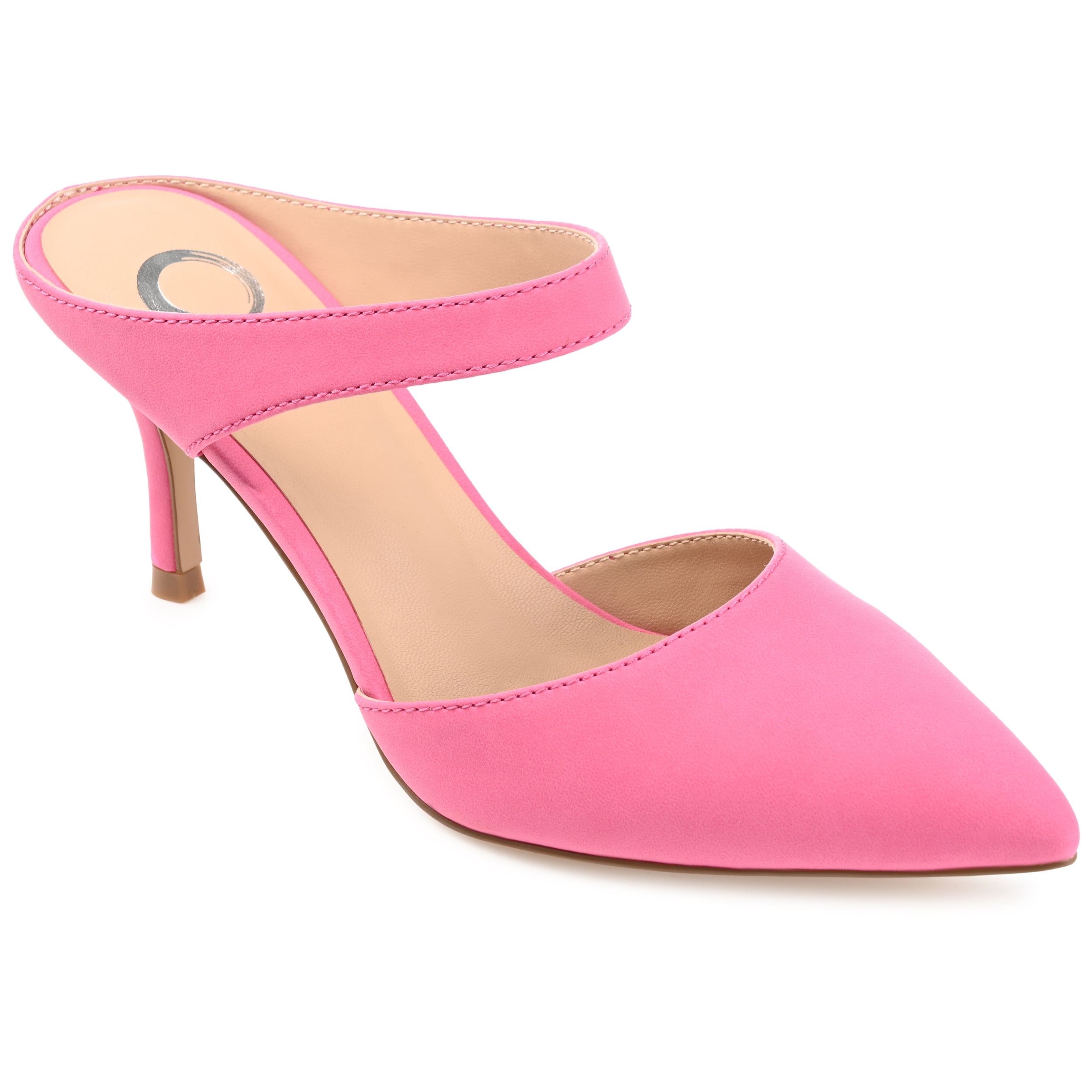 Journee Womens Maevali Mules Mid Stiletto Pointed Toe Pumps