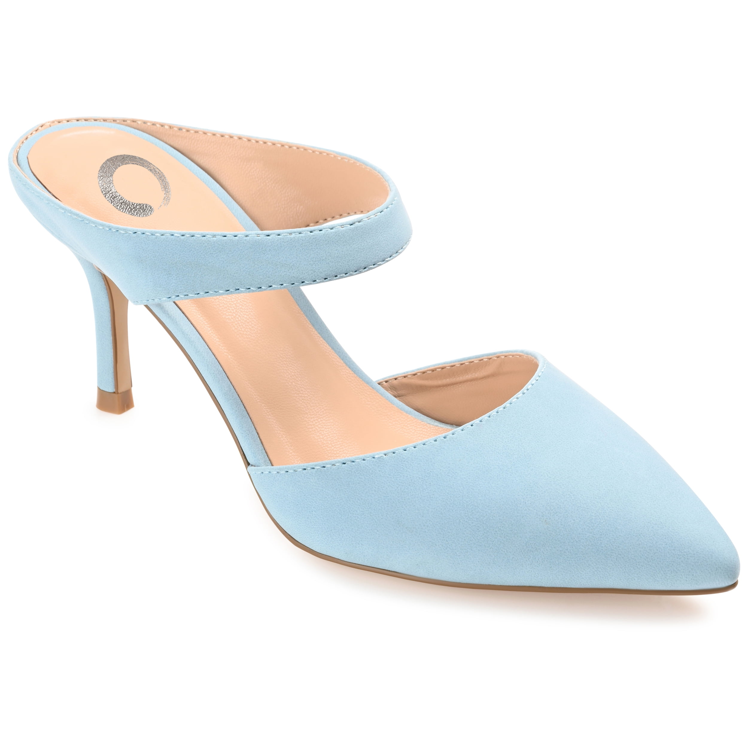 Journee Womens Maevali Mules Mid Stiletto Pointed Toe Pumps