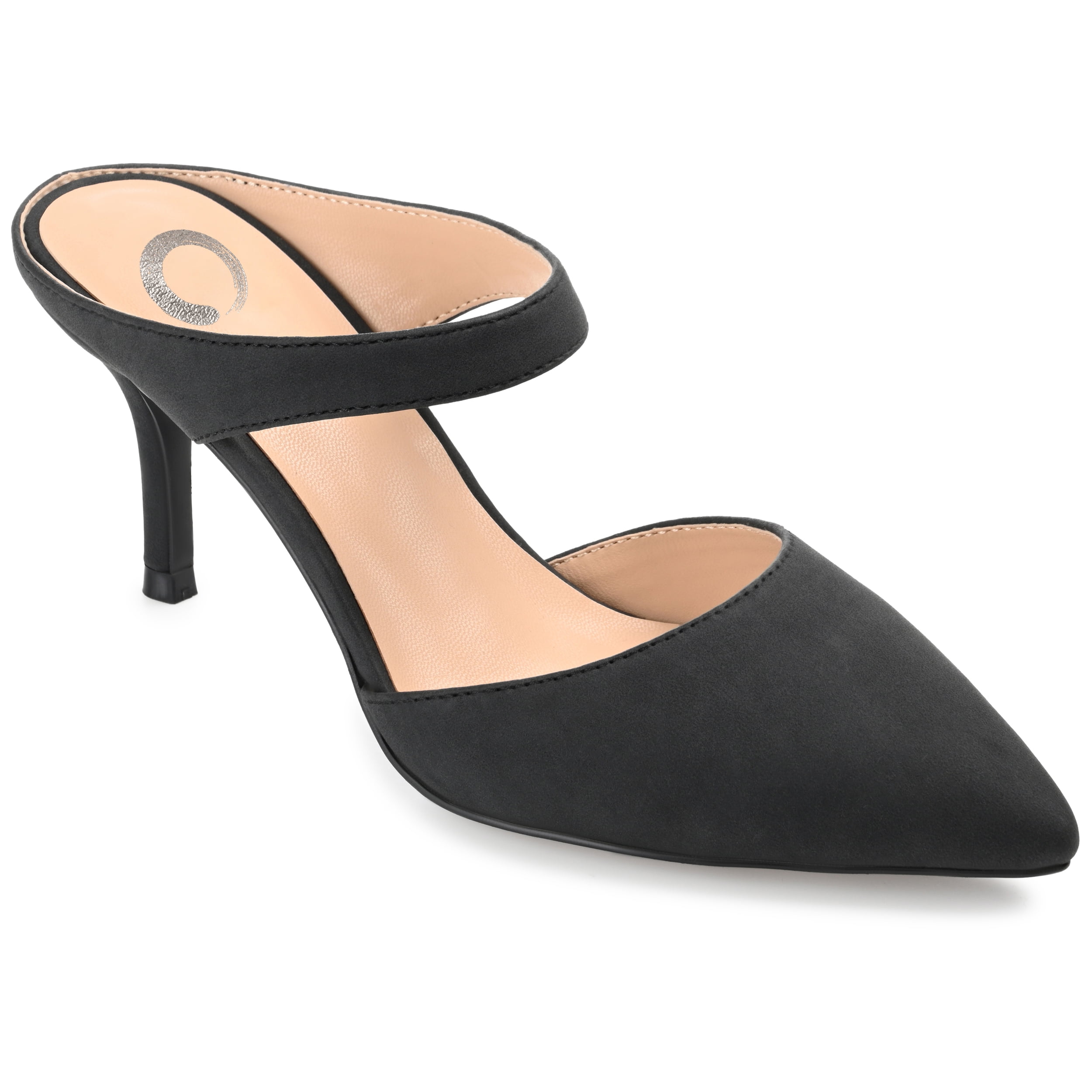 Journee Womens Maevali Mules Mid Stiletto Pointed Toe Pumps