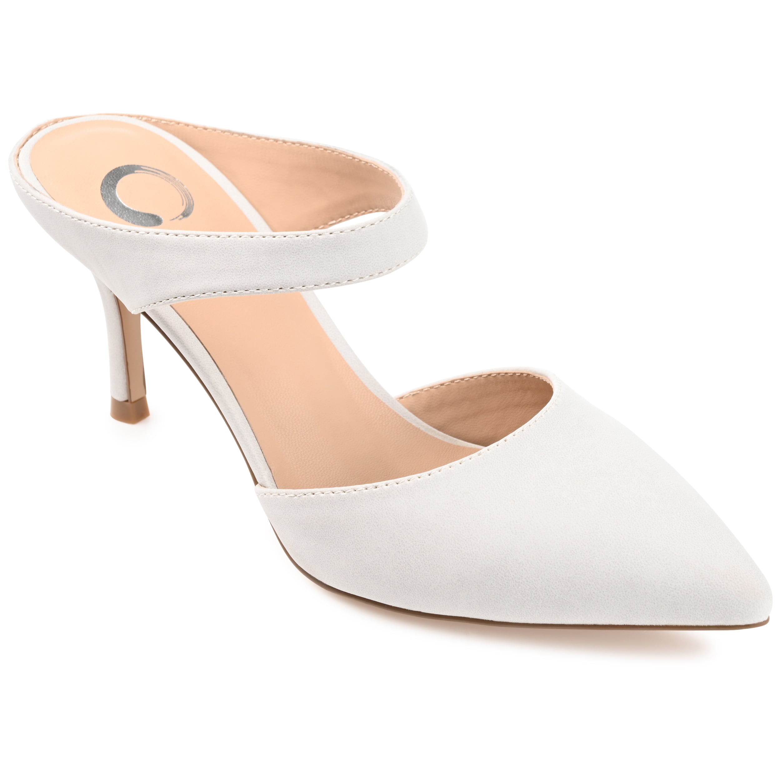 Journee Womens Maevali Mules Mid Stiletto Pointed Toe Pumps