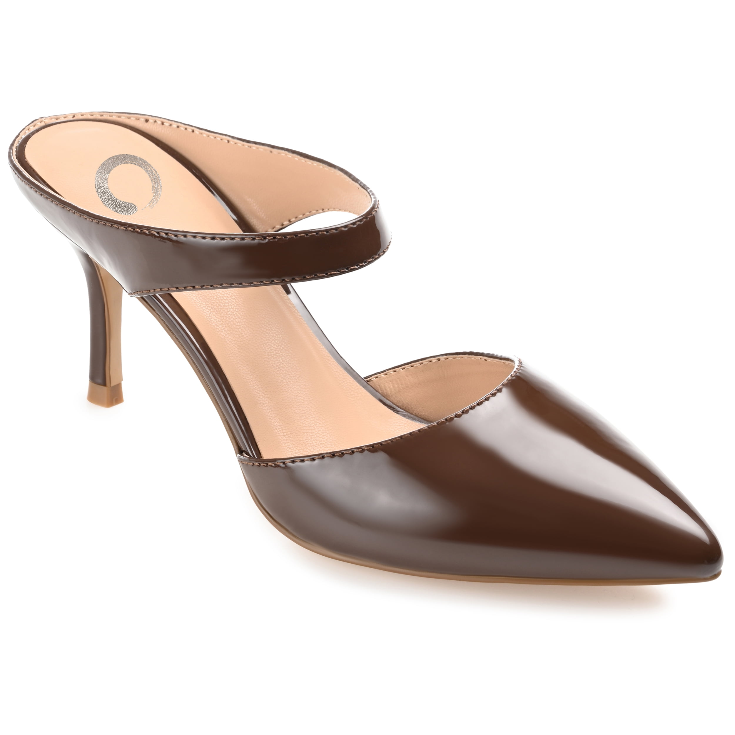 Journee Womens Maevali Mules Mid Stiletto Pointed Toe Pumps