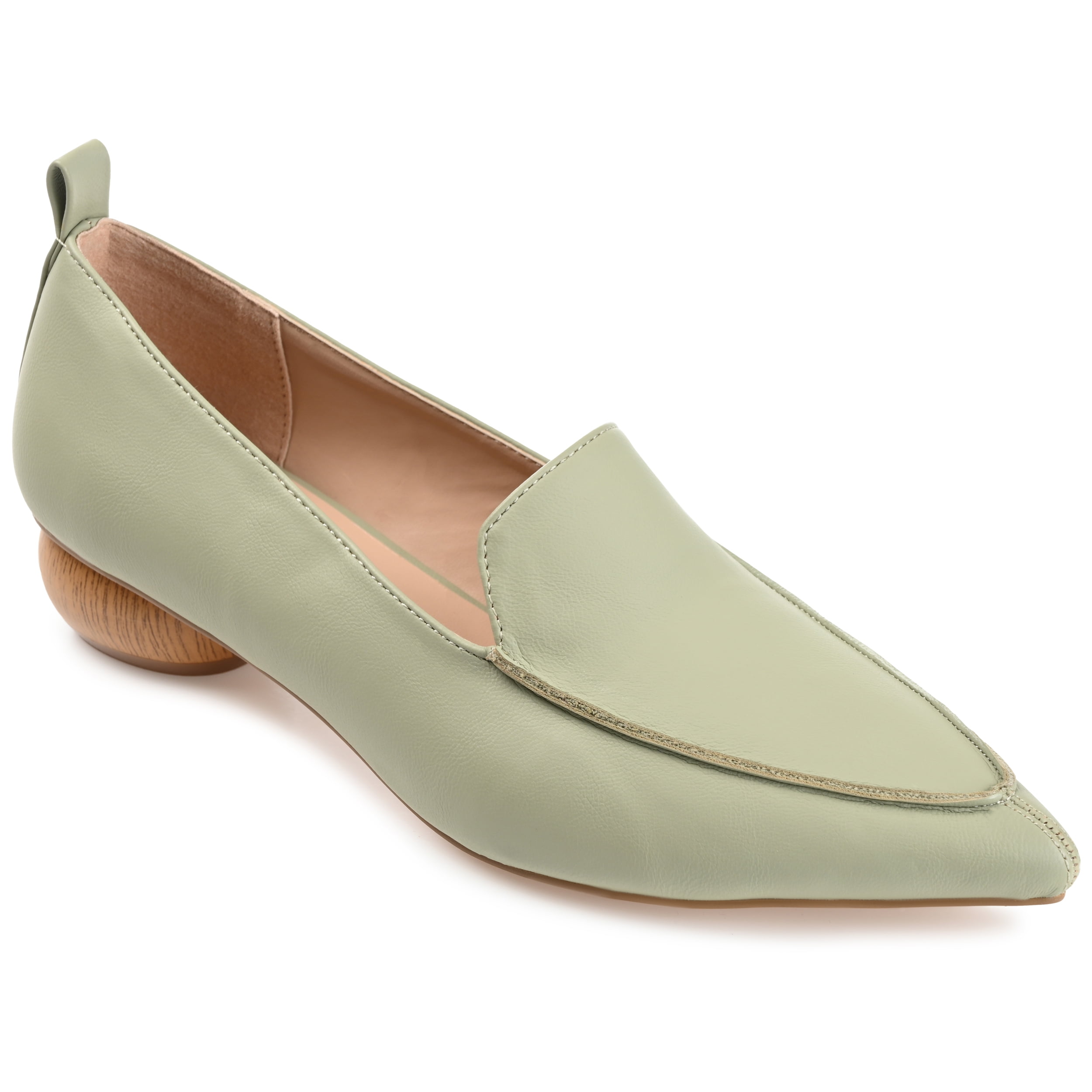 Journee Womens Maggs Loafer Pointed Toe Slip On Flats, Widths Available