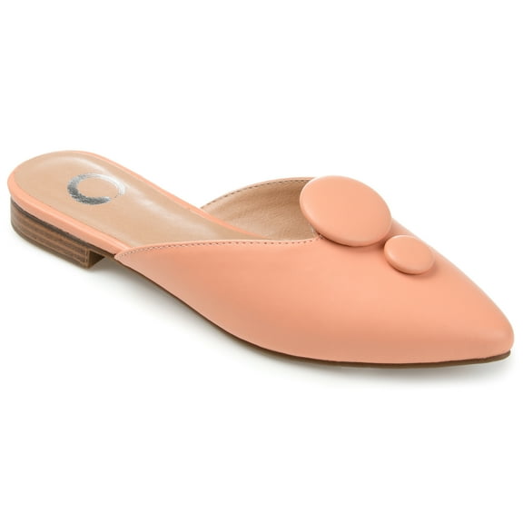 Journee Womens Mallorie Slip On Pointed Toe Mules Flats