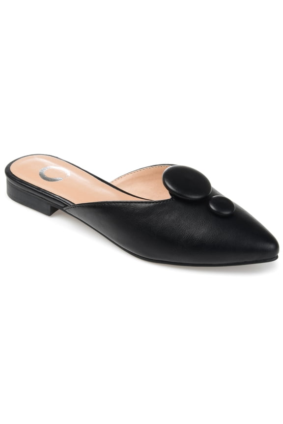 Womens Mallorie Slip On Pointed Toe Mules Flats
