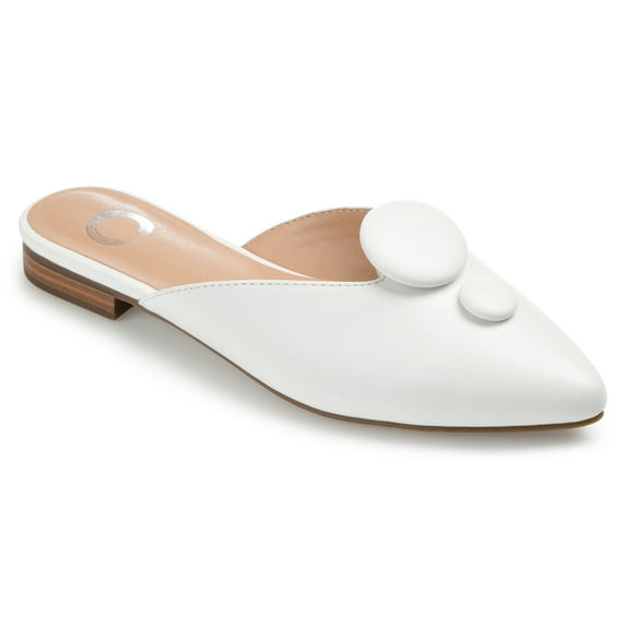 Journee Womens Mallorie Slip On Pointed Toe Mules Flats