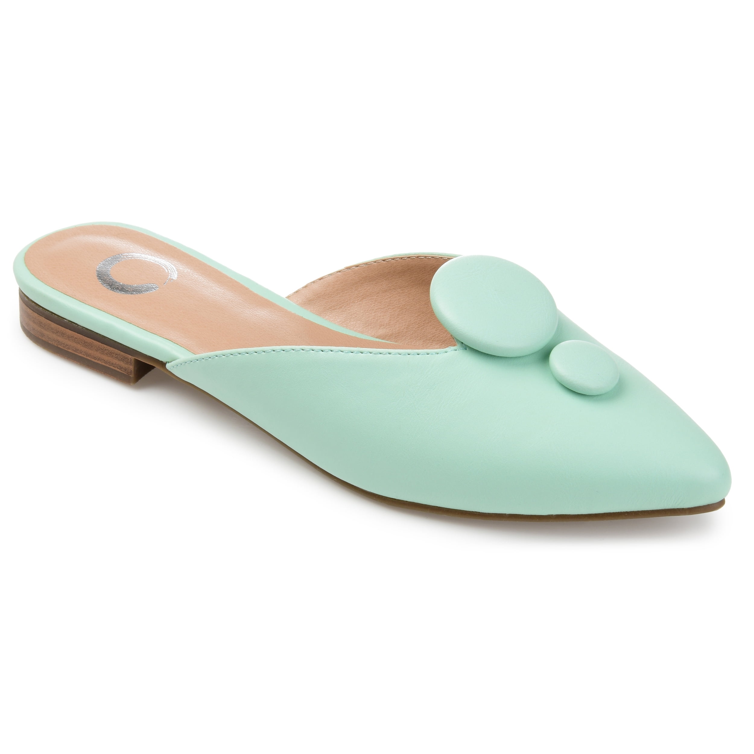 Journee Womens Mallorie Slip On Pointed Toe Mules Flats