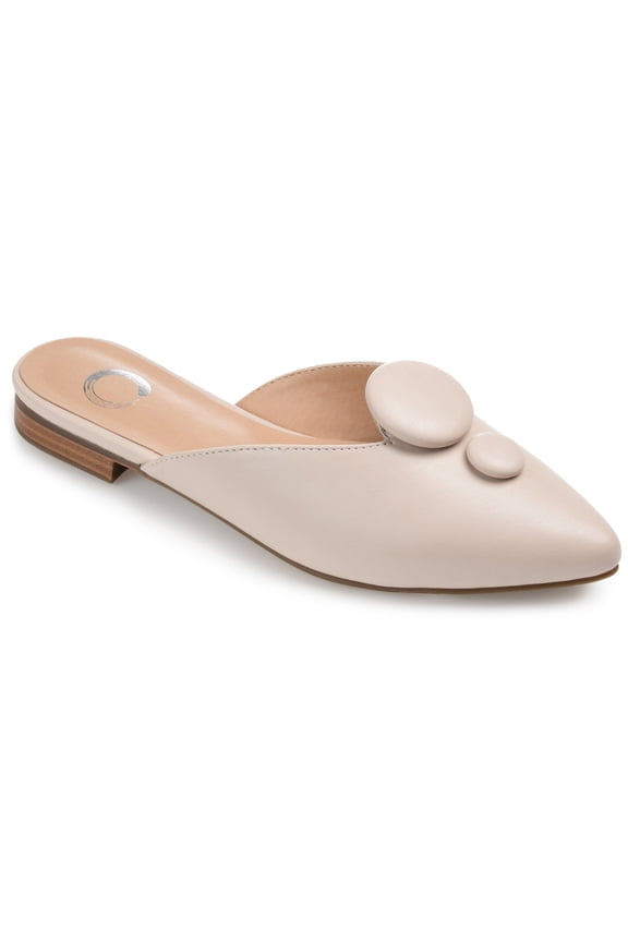 Womens Mallorie Slip On Pointed Toe Mules Flats