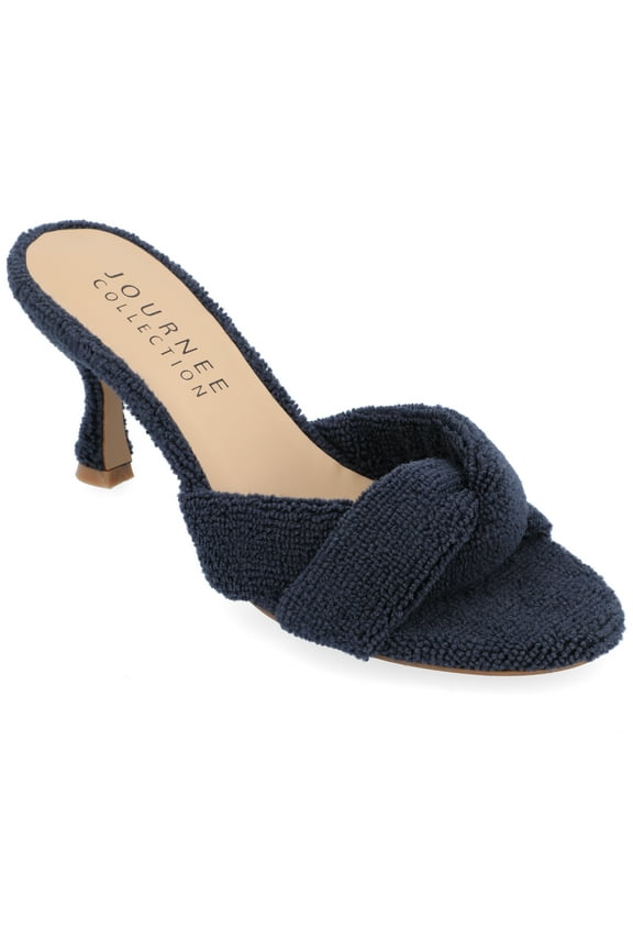 Womens Mannon Soft Terry Cloth Slip On Open Toe Sandals