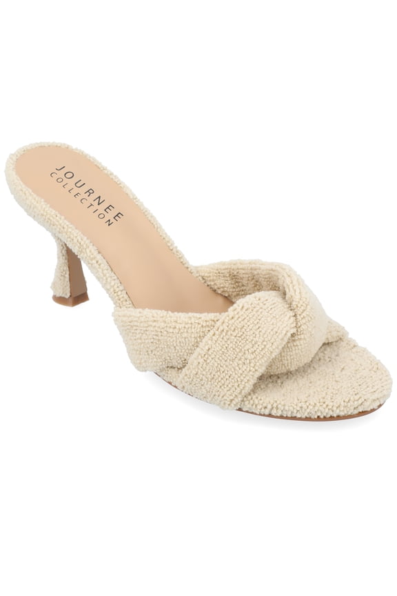 Womens Mannon Soft Terry Cloth Slip On Open Toe Sandals