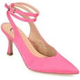 thumbnail image 1 of Journee Womens Marcella Buckle Mid Stiletto Pointed Toe Pumps, Widths Available, 1 of 10