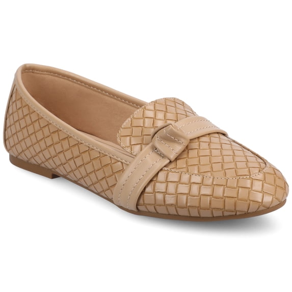 Journee Womens Marci Slip On Round Toe Loafer Dress Flats, Widths Available
