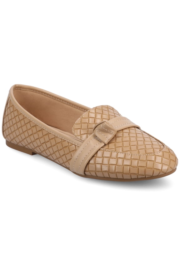 Womens Marci Slip On Round Toe Loafer Dress Flats, Widths Available
