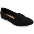 thumbnail image 1 of Journee Womens Marci Slip On Round Toe Loafer Dress Flats, Widths Available, 1 of 9