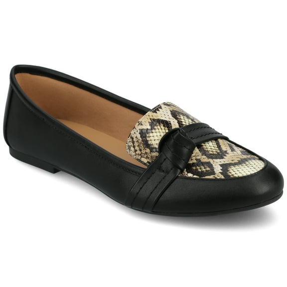 Journee Womens Marci Slip On Round Toe Loafer Dress Flats, Widths Available