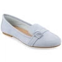 Journee Womens Marci Slip On Round Toe Loafer Dress Flats, Widths Available
