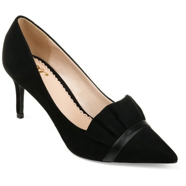 Journee Womens Marek Pointed Toe Mid Heel Pumps