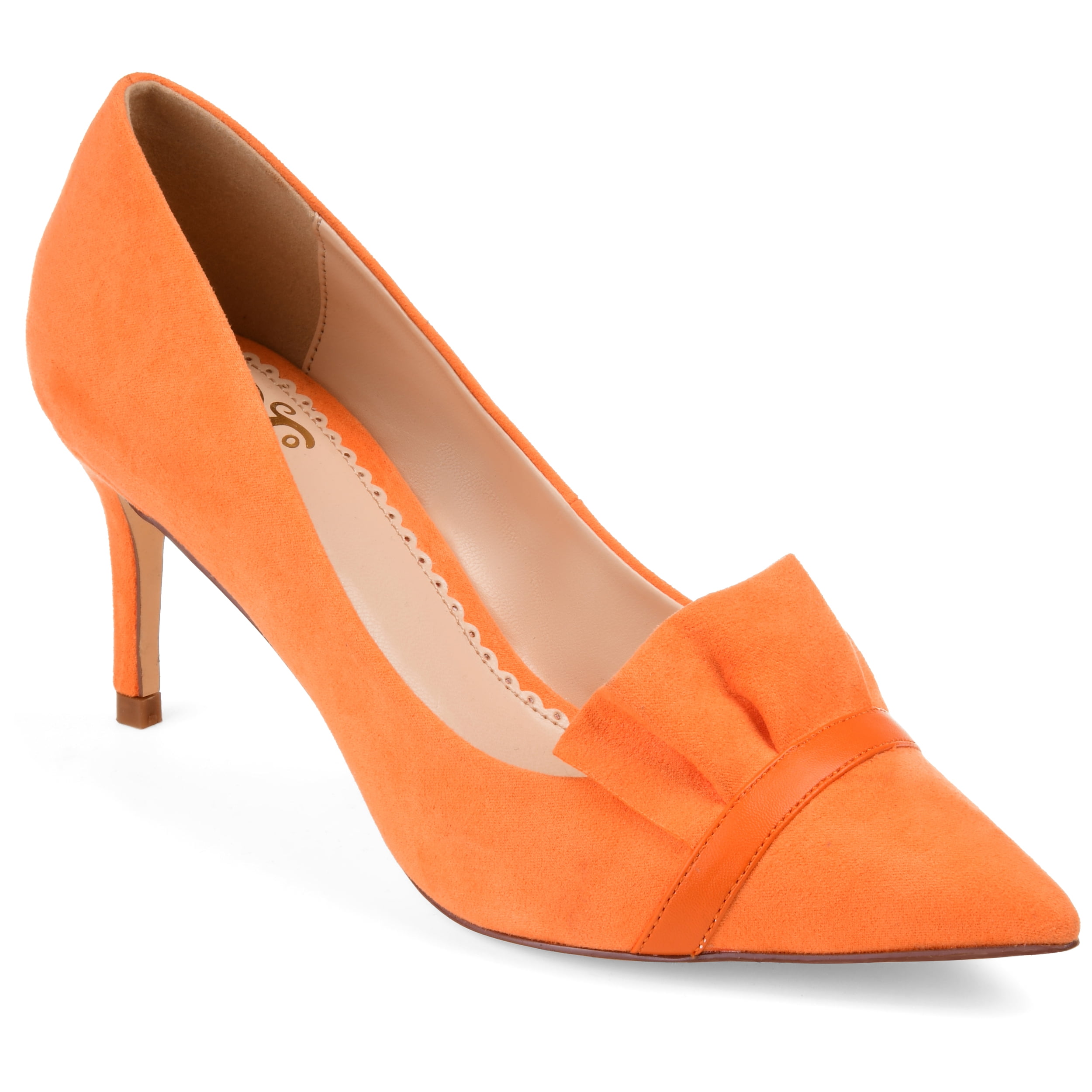 Journee Womens Marek Pointed Toe Mid Heel Pumps