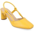 thumbnail image 1 of Journee Womens Margeene Sling Back Covered Block Heel Pumps, 1 of 10
