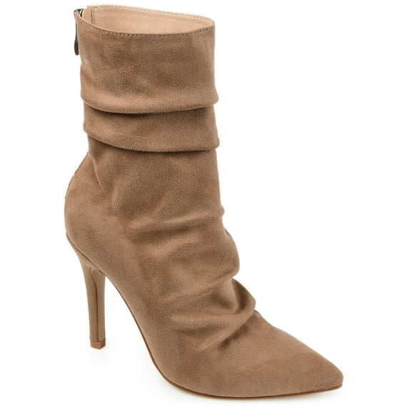 Journee Womens Markie Back Heel Zip Stiletto Booties, Widths Available