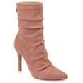 thumbnail image 1 of Journee Womens Markie Back Heel Zip Stiletto Booties, Widths Available, 1 of 10