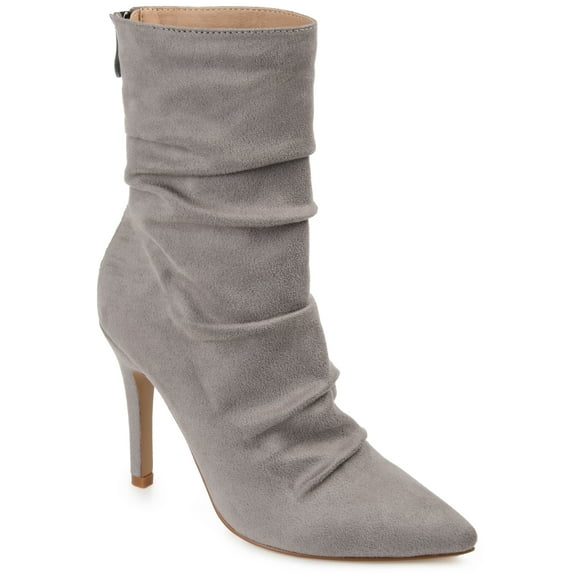 Journee Womens Markie Back Heel Zip Stiletto Booties, Widths Available