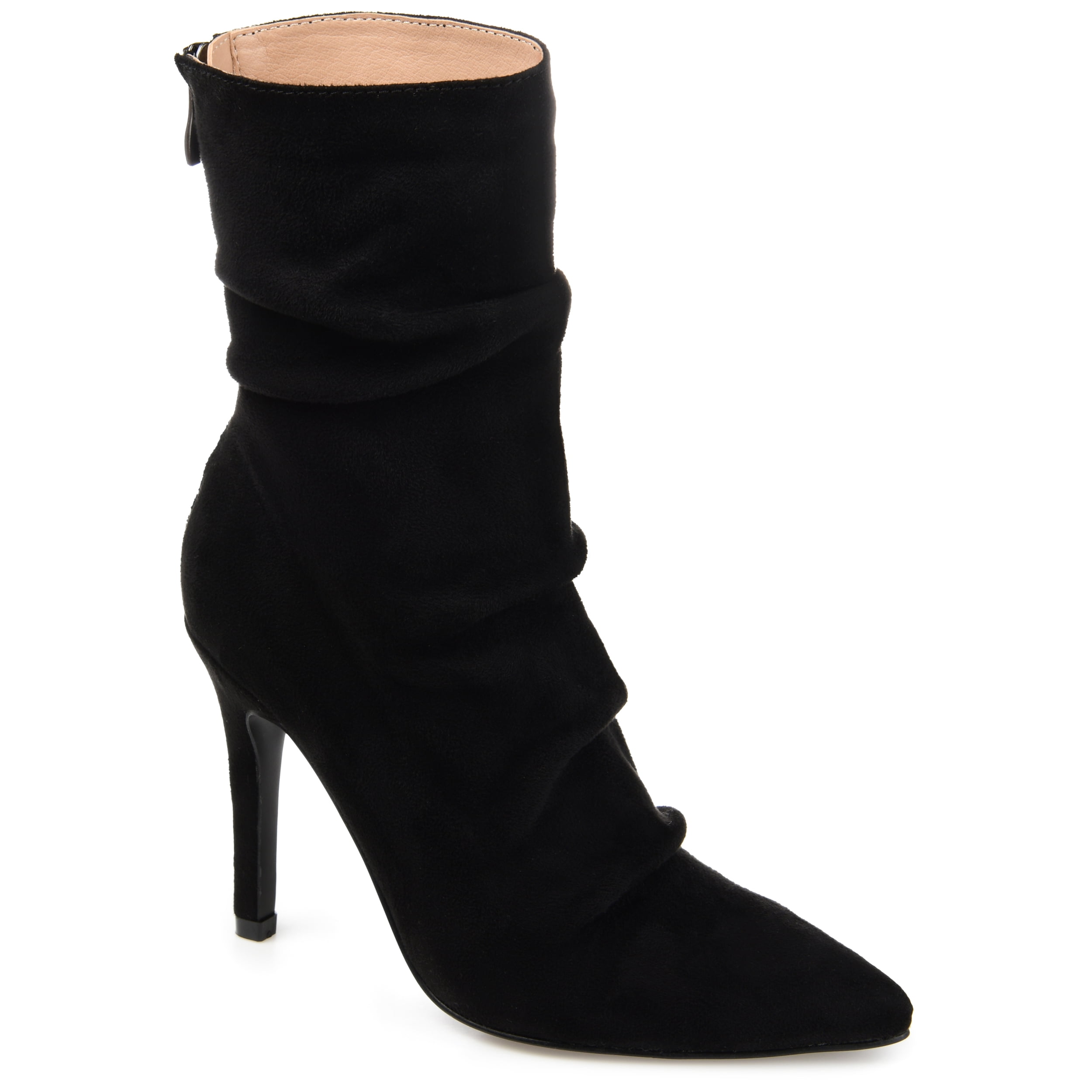 Journee Womens Markie Back Heel Zip Stiletto Booties, Widths Available