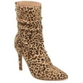thumbnail image 1 of Journee Womens Markie Back Heel Zip Stiletto Booties, Widths Available, 1 of 10
