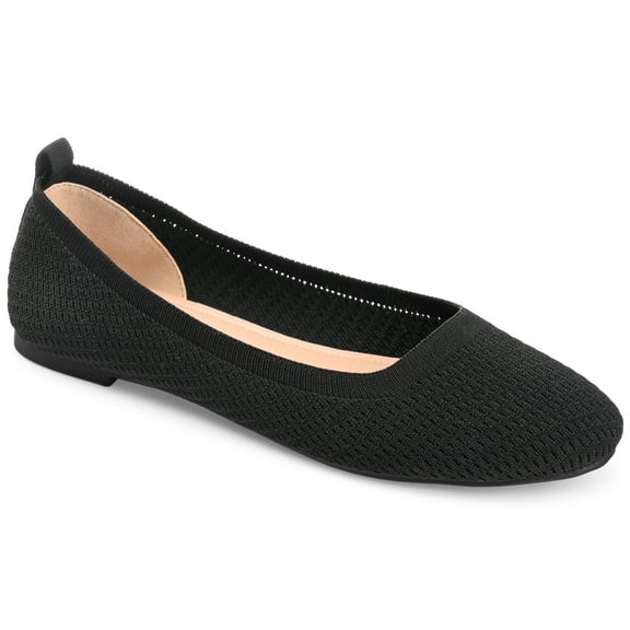Journee Womens Maryann Narrow Width Slip On Round Toe Ballet Flats
