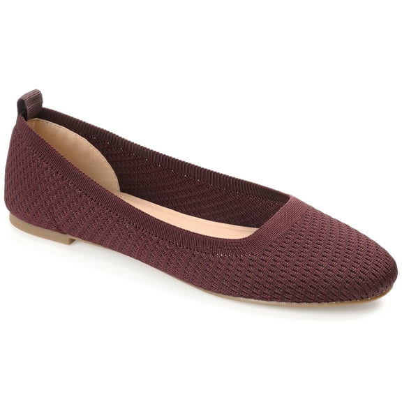 Journee Womens Maryann Narrow Width Slip On Round Toe Ballet Flats