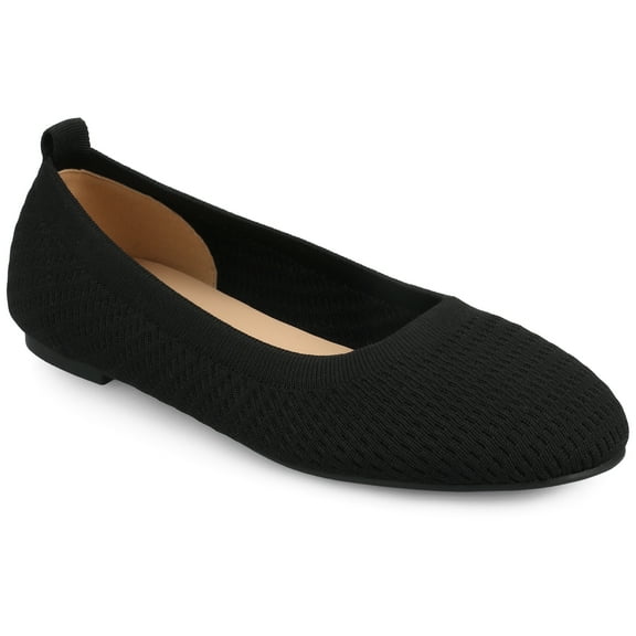 Journee Womens Maryann Slip On Round Toe Ballet Dress Flats, Widths Available
