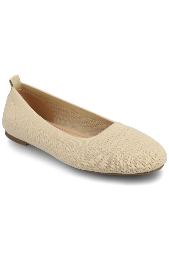 Journee Womens Maryann Slip On Round Toe Ballet Dress Flats, Widths Available