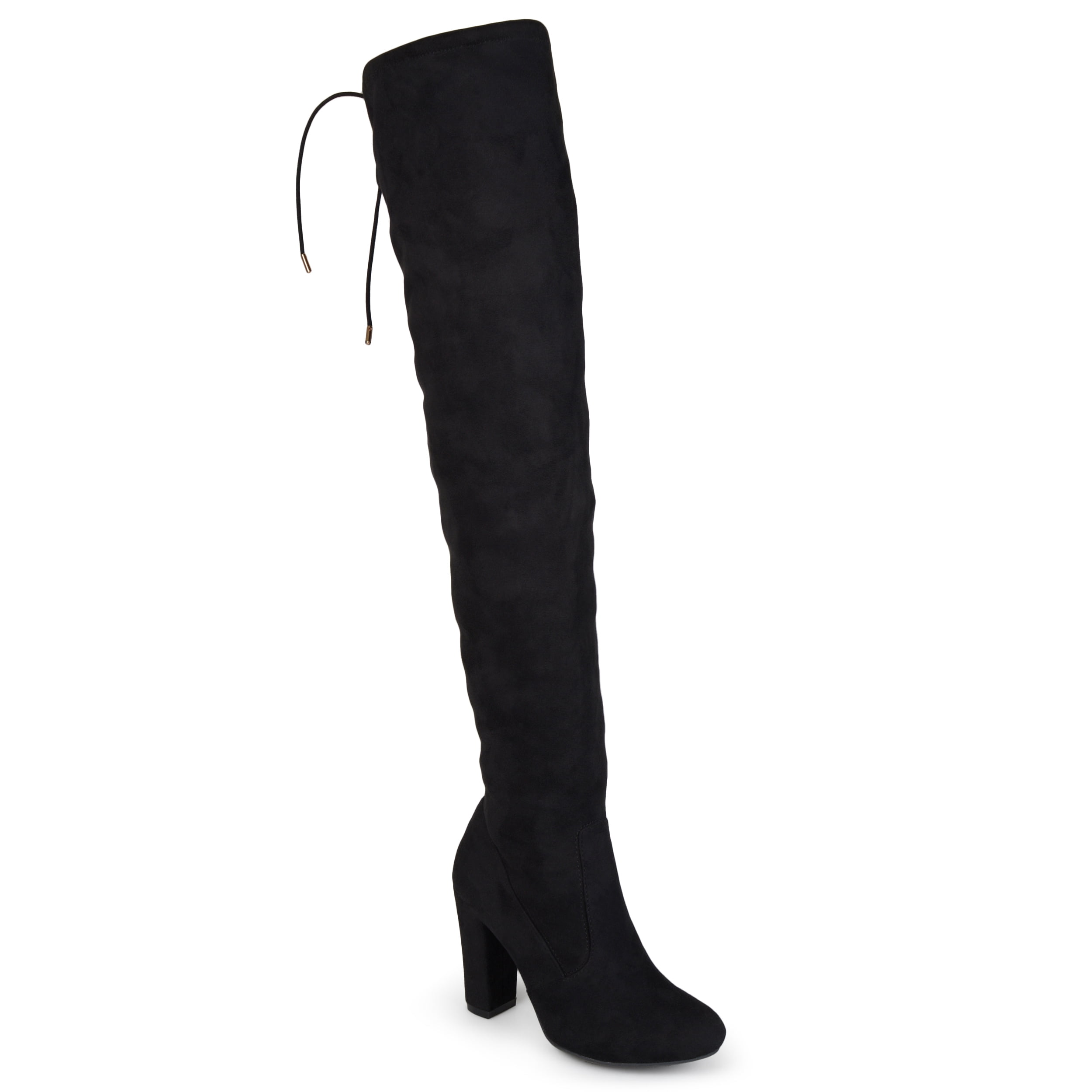 Journee Womens Maya Block Heel Over The Knee Boots - Walmart.com