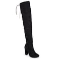 thumbnail image 1 of Journee Womens Maya Block Heel Over The Knee Boots, 1 of 10