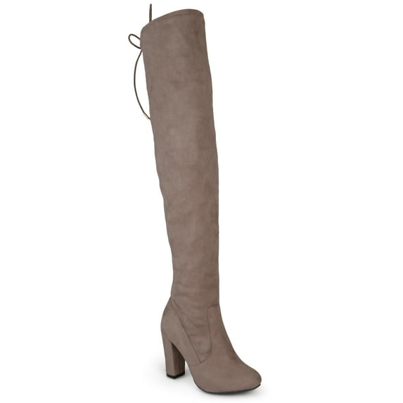 Journee Womens Maya Block Heel Over The Knee Boots
