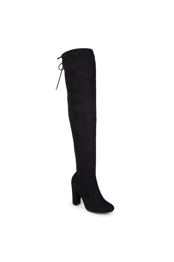 Womens Maya Wide Calf Block Heel Over The Knee Boots
