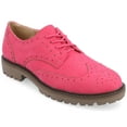 thumbnail image 1 of Journee Womens Claudiya Lug Outsole Almond Toe Oxford, Widths Available, 1 of 9