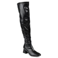 thumbnail image 1 of Journee Womens Melika Extra Wide Calf Block Heel Over The Knee Boots, 1 of 8