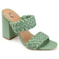 thumbnail image 1 of Journee Womens Melissa Open Square Toe Block Heel Dress Sandals, Widths Available, 1 of 10