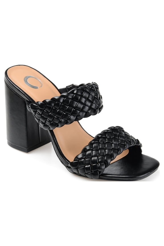 Womens Melissa Open Square Toe Block Heel Dress Sandals, Widths Available