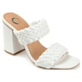 thumbnail image 1 of Journee Womens Melissa Open Square Toe Block Heel Dress Sandals, Widths Available, 1 of 10