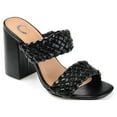 thumbnail image 1 of Journee Womens Melissa Open Square Toe Block Heel Dress Sandals, Widths Available, 1 of 10