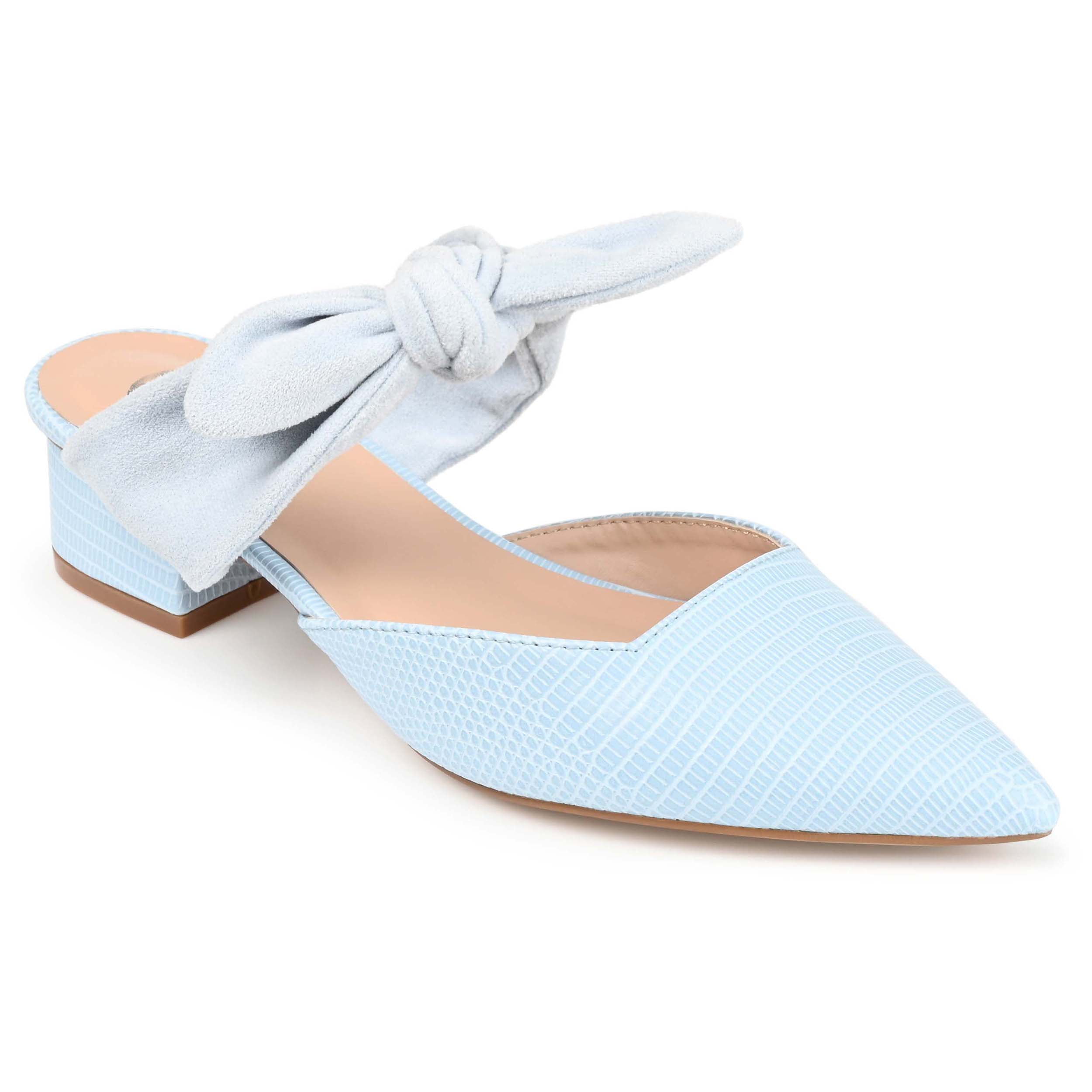 Journee Womens Melora Slip On Pointed Toe Mules Flats