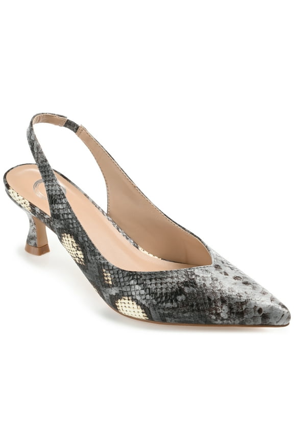 Womens Mikoa Kitten Heel Sling Back Pointed Toe Pumps, Widths Available