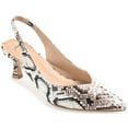 thumbnail image 1 of Journee Womens Mikoa Kitten Heel Sling Back Pointed Toe Pumps, Widths Available, 1 of 10