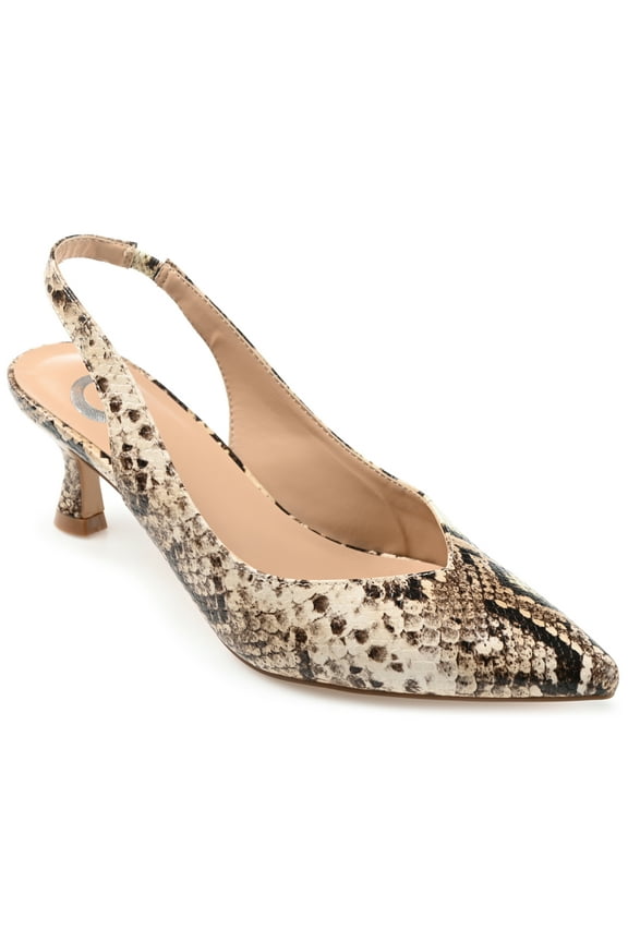 Womens Mikoa Kitten Heel Sling Back Pointed Toe Pumps, Widths Available