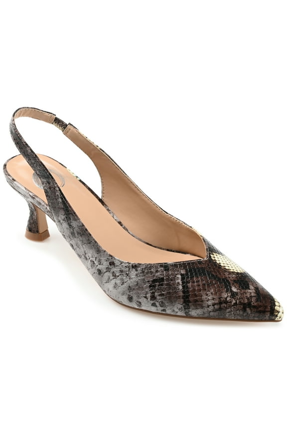 Womens Mikoa Kitten Heel Sling Back Pointed Toe Pumps, Widths Available